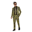 Smiley Stand Out Suit Yellow & Black