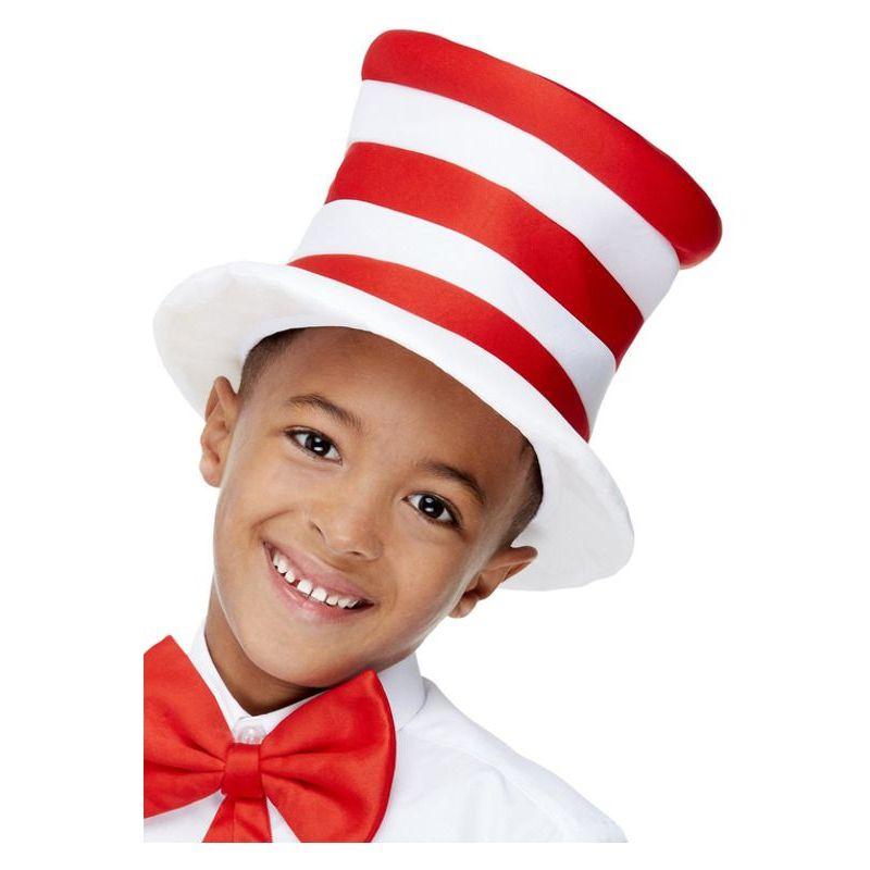 Kids Stripy Hat Red & White Unisex