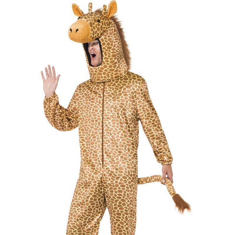 Giraffe Costume - One Size Mens Orange