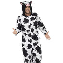 Cow Costume - Chest 42"-44", Leg Inseam 33" Mens White/Black