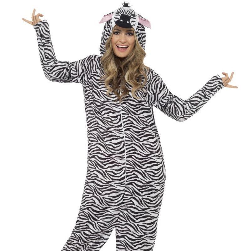 Zebra Costume - Chest 42"-44", Leg Inseam 33" Mens Black/White