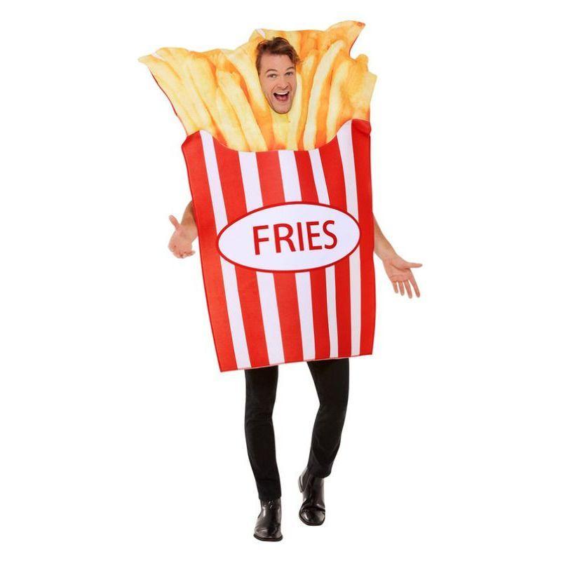 Fries Costume Red & White Mens