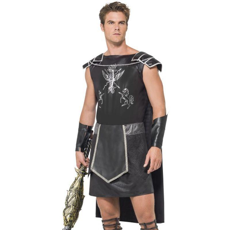 Fever Male Dark Gladiator Costume - Medium Mens Black