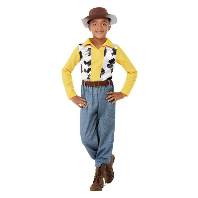 Western Cowboy Costume Boys Yellow