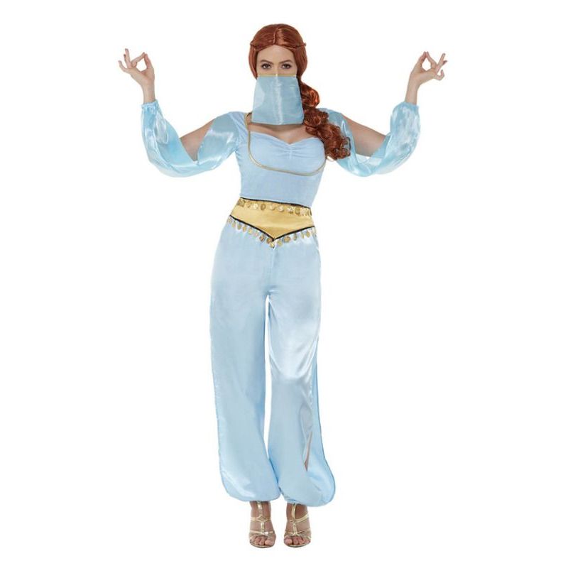 Arabian Princess Costume Light Blue Womens -1