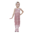 20s Pink Flapper Costume Girls -1