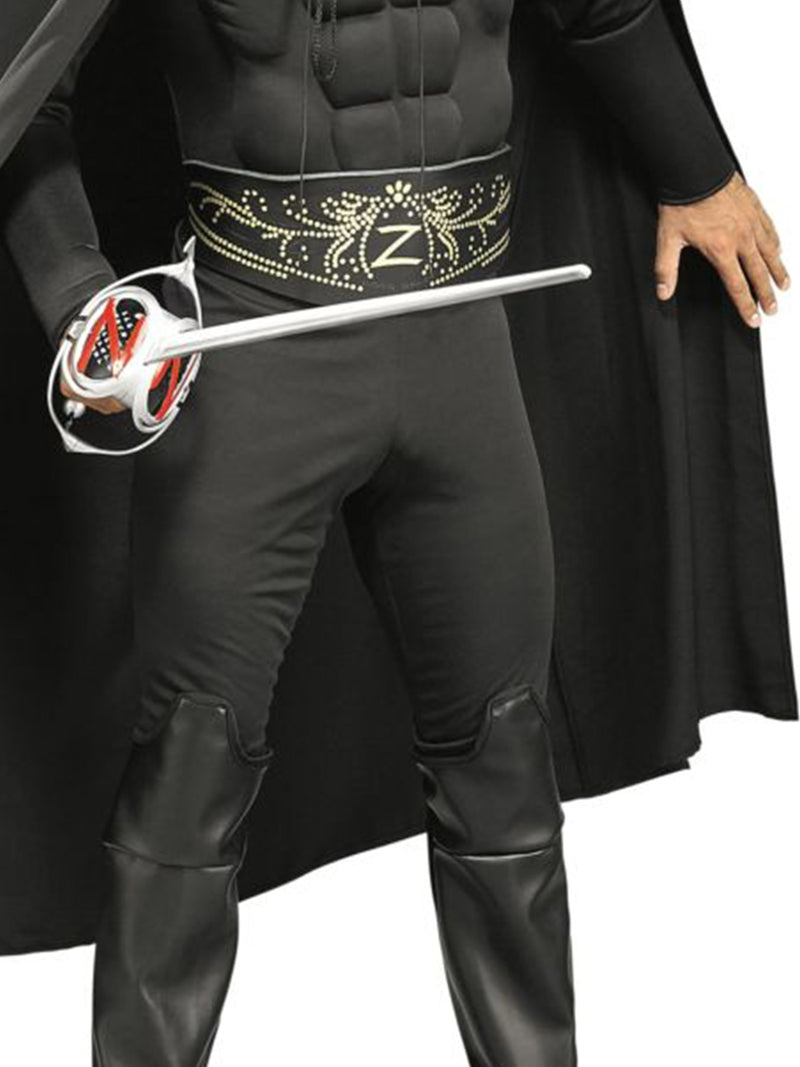 Zorro Deluxe Muscle Chest Costume Adult Mens -3