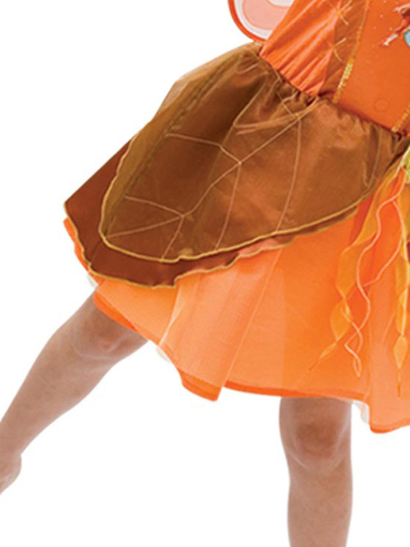 Fawn Crystal Fairy Costume Child Girls Orange -3