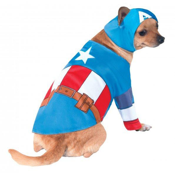 Captain America Pet Costume Dog Or Cat Blue