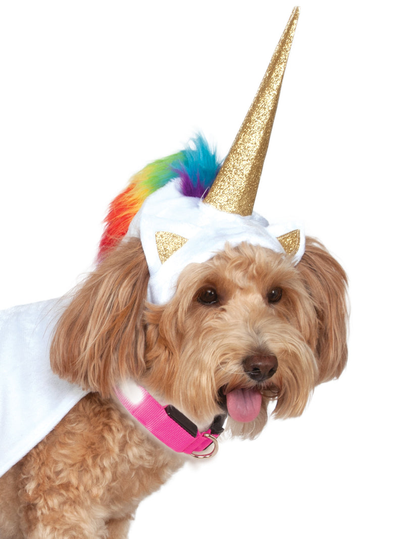 Unicorn Light Up Pet Costume Pets Dog Or Cat White