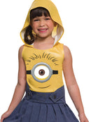 Minion Face Dress Girls Yellow -2
