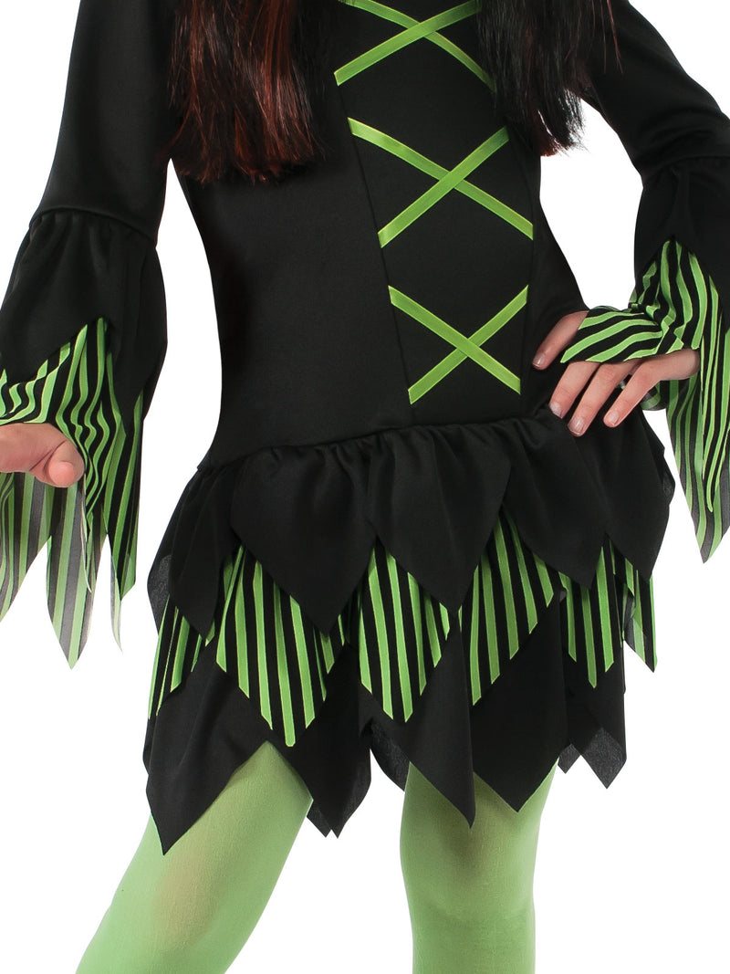 Lime Witch Costume Child Girls