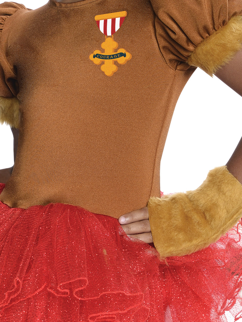 Cowardly Lion Tutu Costume Girls Brown -3