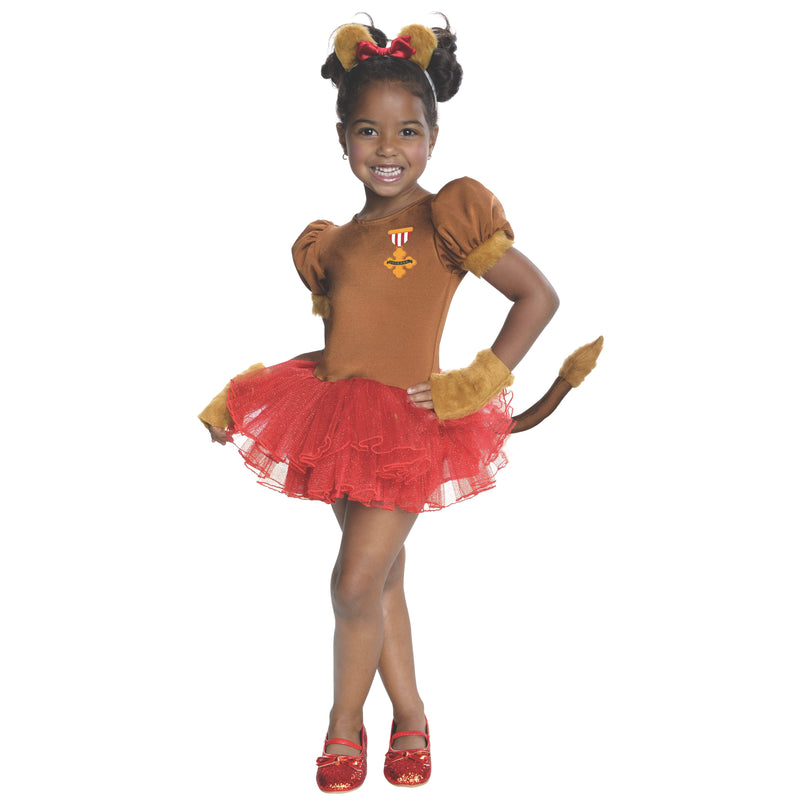 Cowardly Lion Tutu Costume Girls Brown -5