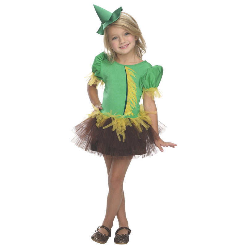 Scarecrow Tutu Costume Girls Green -5