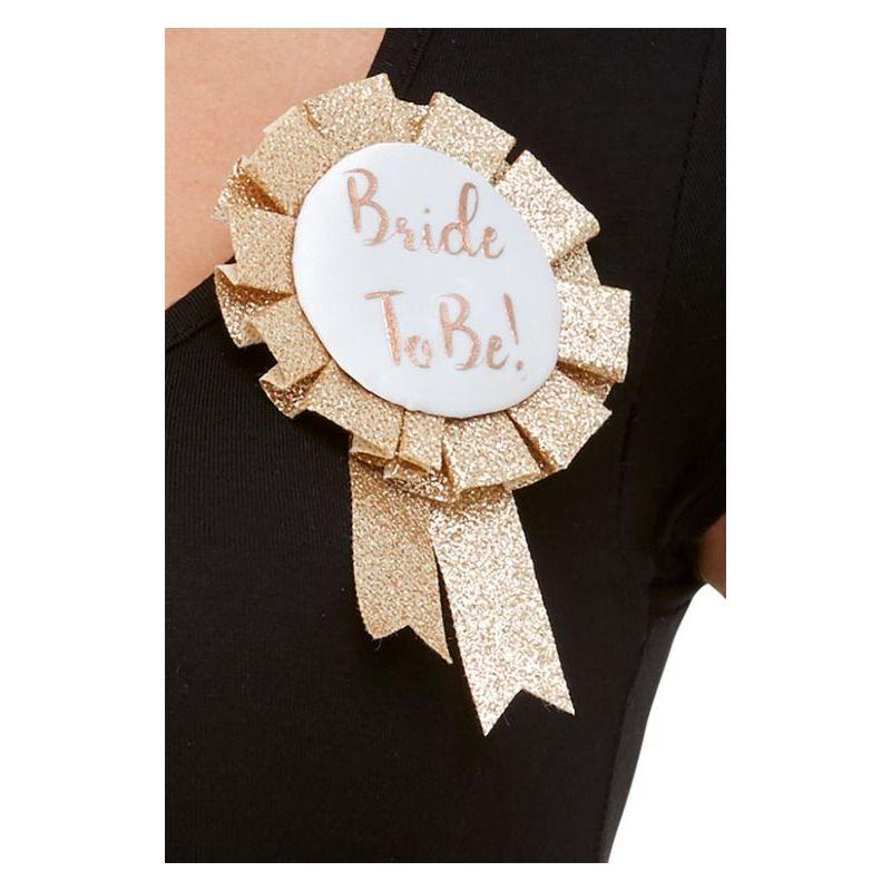 Bride To Be Rosette Rose Gold