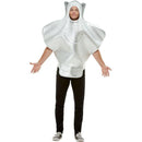 Stingray Costume Adult Grey Hooded Tabard