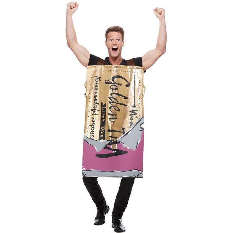 Roald Dahl Winning Wonka Bar Costume Adult Purple Unisex