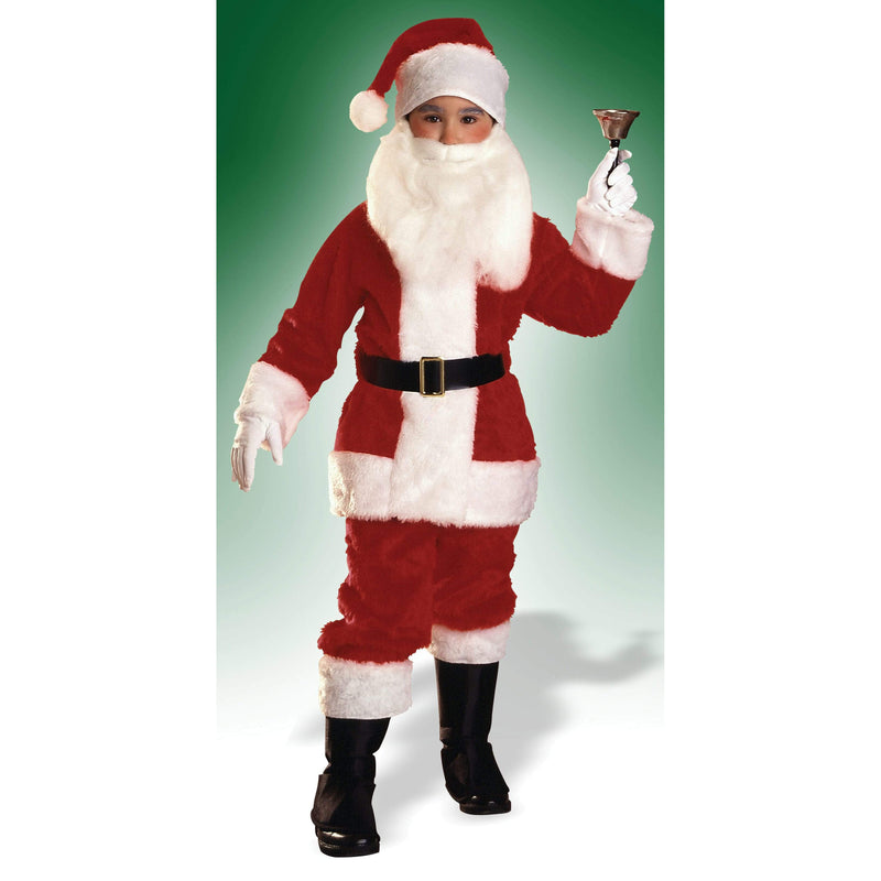 Santa Suit Plush Child Boys Red