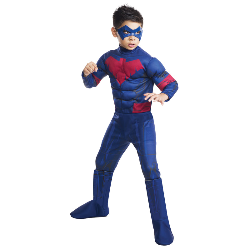 Nightwing Deluxe Costume Child Boys Blue -1
