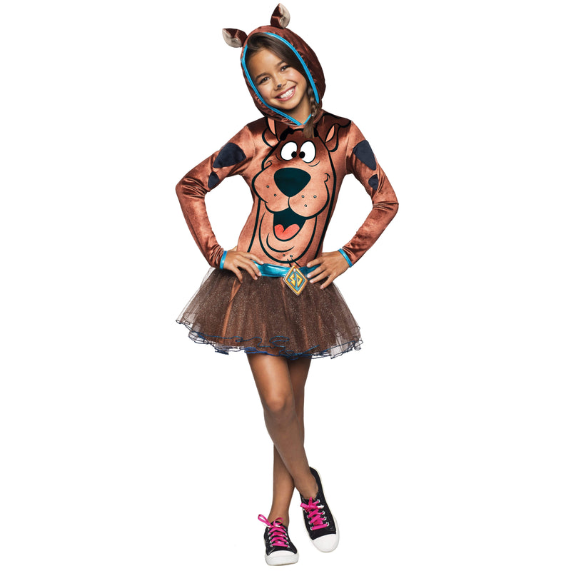 Scooby Girls Hooded Costume Brown -6