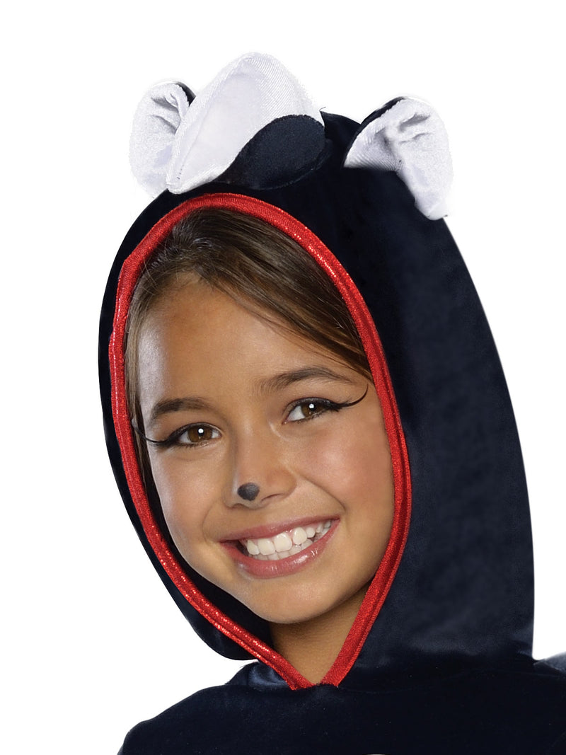 Pepe Le Pew Girls Hooded Costume -2