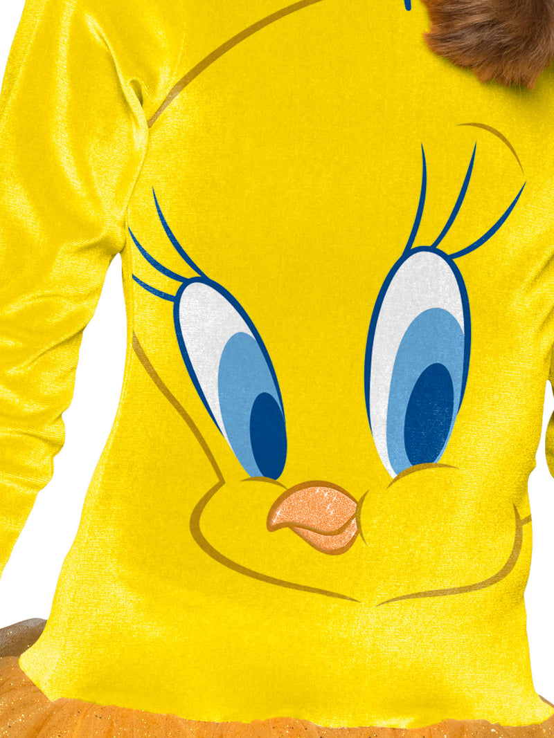 Tweety Girls Hooded Costume Yellow -3