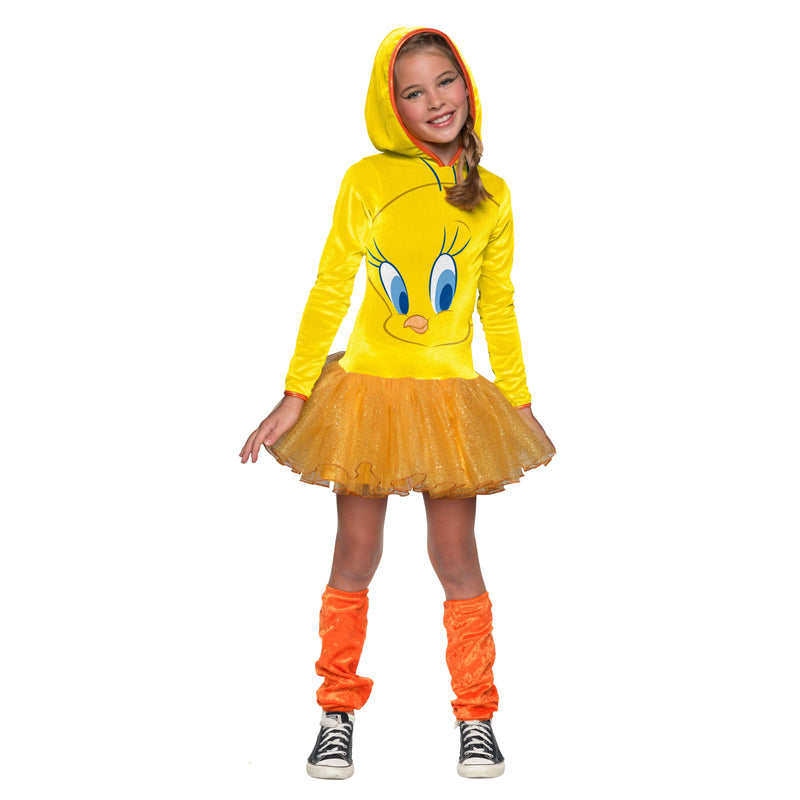 Tweety Girls Hooded Costume Yellow -6
