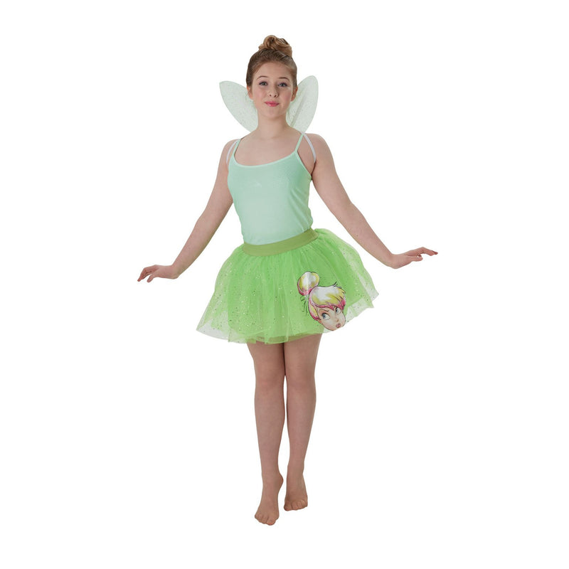 Tinker Bell Tween Tutu & Wings Set Girls Green -1