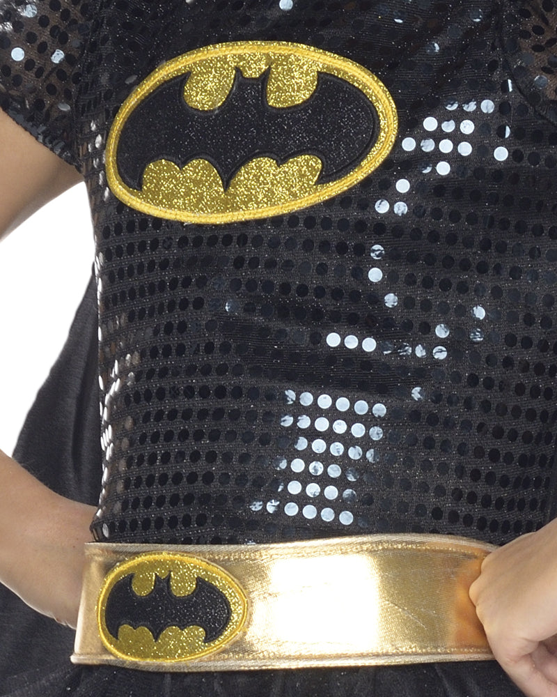 Batgirl Sequin Tutu Costume Girls -2