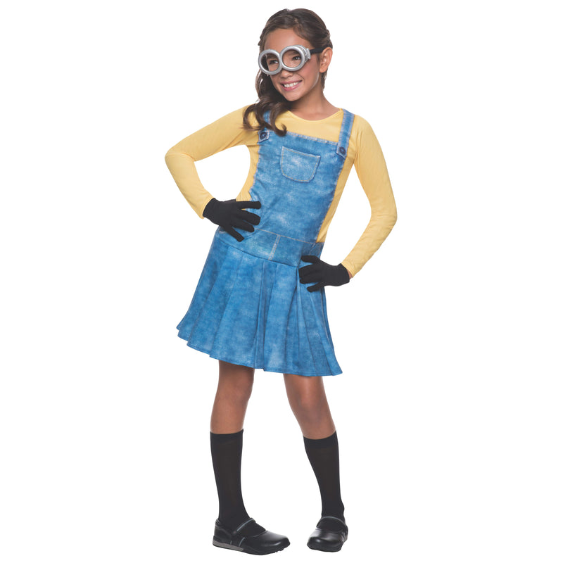 Minion Female Costume Child Unisex Blue