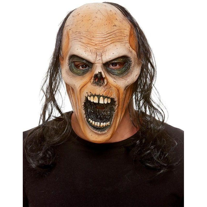 Zombie Latex Mask Adult Brown Latex