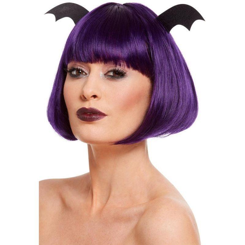 Halloween Party Bob Wig Adult Purple Womens