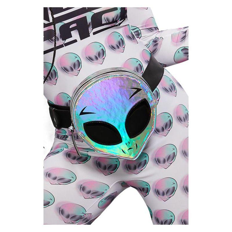 Fever Holographic Alien Bum Bag Womens Silver