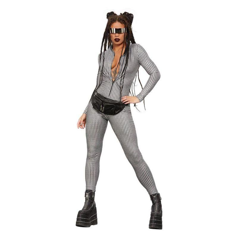 Fever Miss Whiplash Disco Holographic Costume