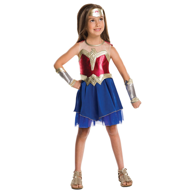 Wonder Woman Costume Child Girls Blue -1
