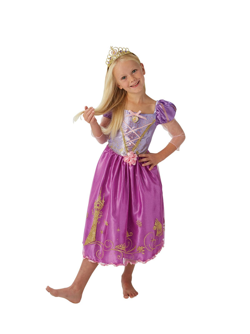 Rapunzel Storyteller Costume Girls Purple -1