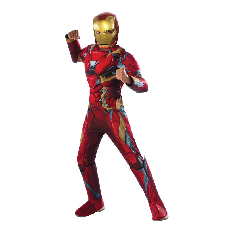 Iron Man Civil War Deluxe Costume Child Boys Red -1