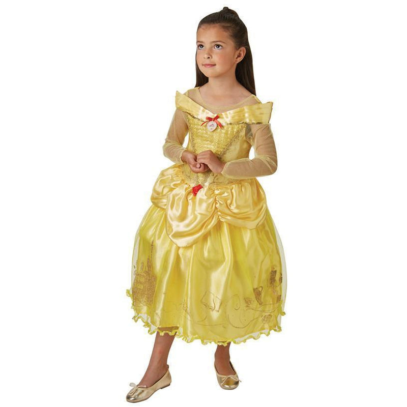 Belle And The Beast Deluxe Ballgown Child Girls Yellow