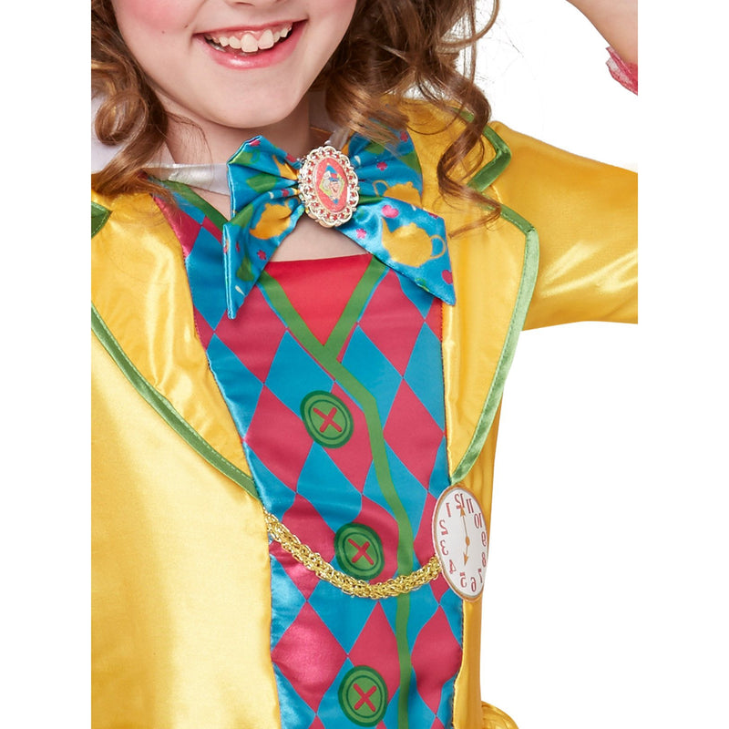 Mad Hatter Girls Deluxe Costume Yellow -2
