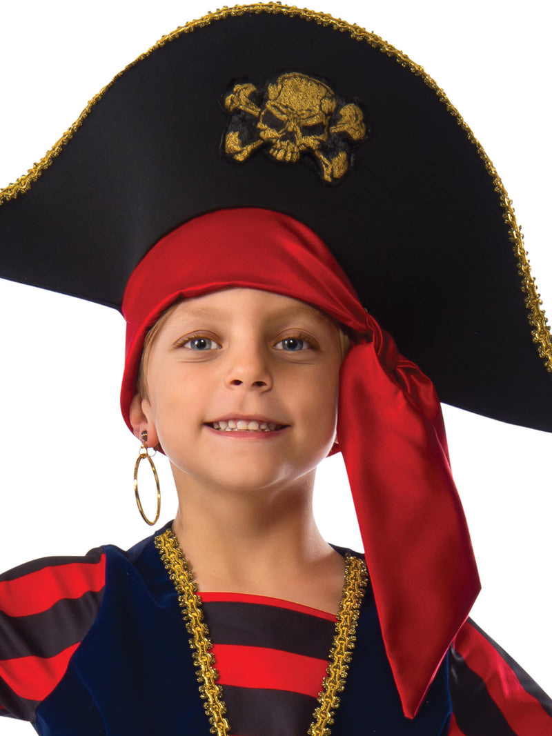 Shipmate Pirate Costume Child Boys Blue