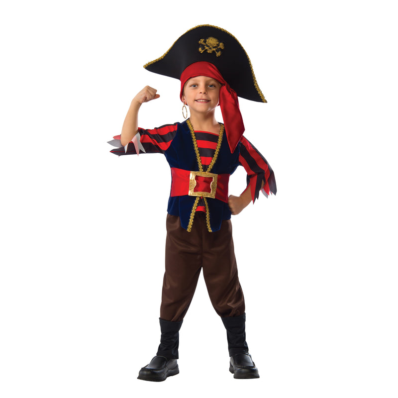 Shipmate Pirate Costume Child Boys Blue