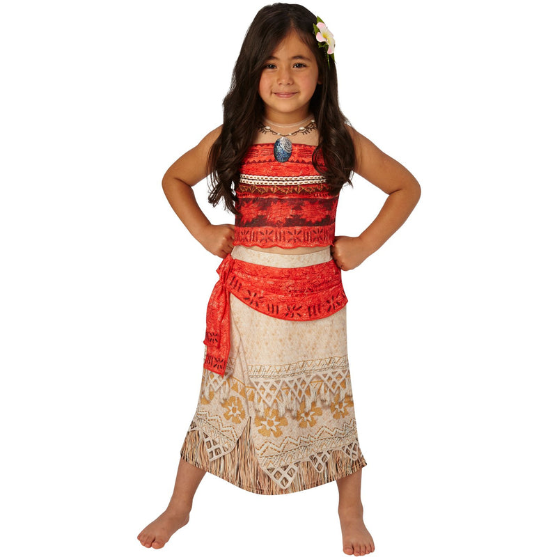 Moana Deluxe Costume Child Girls Orange