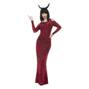Deluxe Devil Ladies Costume Red Dress
