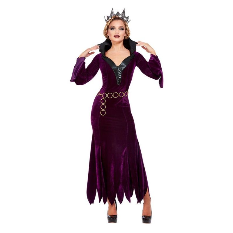 Evil Queen Costume Purple Womens Red