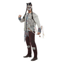 Dark Spirit Mens Warrior Costume Grey