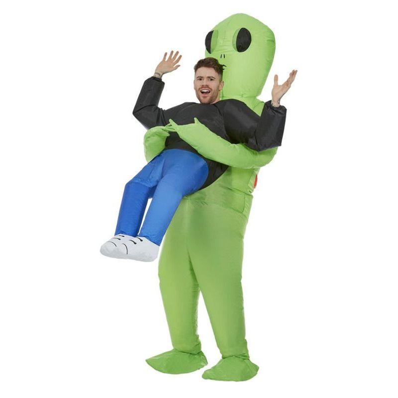 Inflatable Alien Abduction Costume Green Unisex White