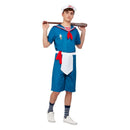 Ice Cream Sailor Costume Blue Mens Top Shorts Hat