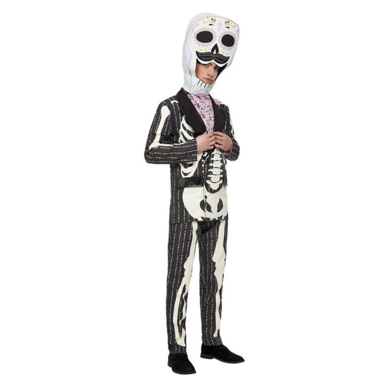 Deluxe Day Of The Dead Senor Costume Pink Mens