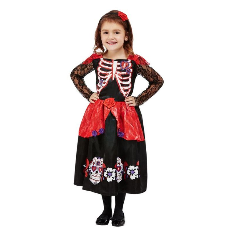 Toddler Girl Day Of The Dead Costume Girls